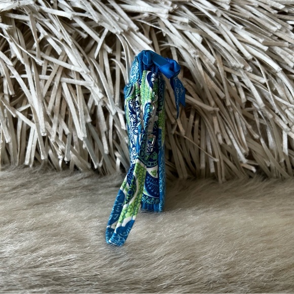 VERA BRADLEY Daisy Doodle 2012 All In One Wristlet Blue Green Lippie Case - Picture 5 of 9